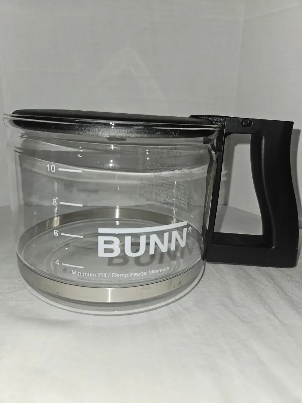 Bunn 10 Cup Glass Coffee Pot Replacement Carafe Black Handle